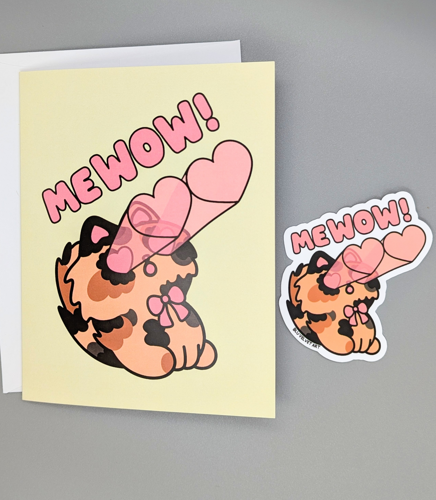 MeWOW Tortina Tortie Valentine Greeting Card