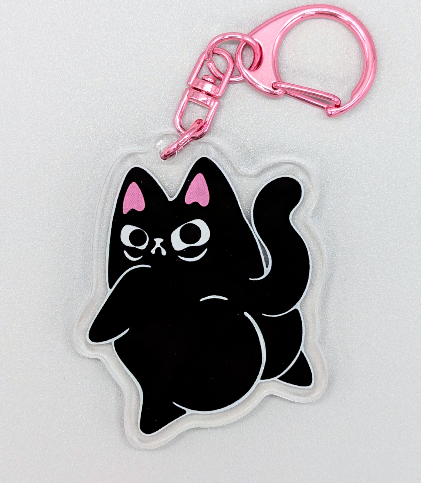 Big Booty Cat keychain funny gift for cat lover