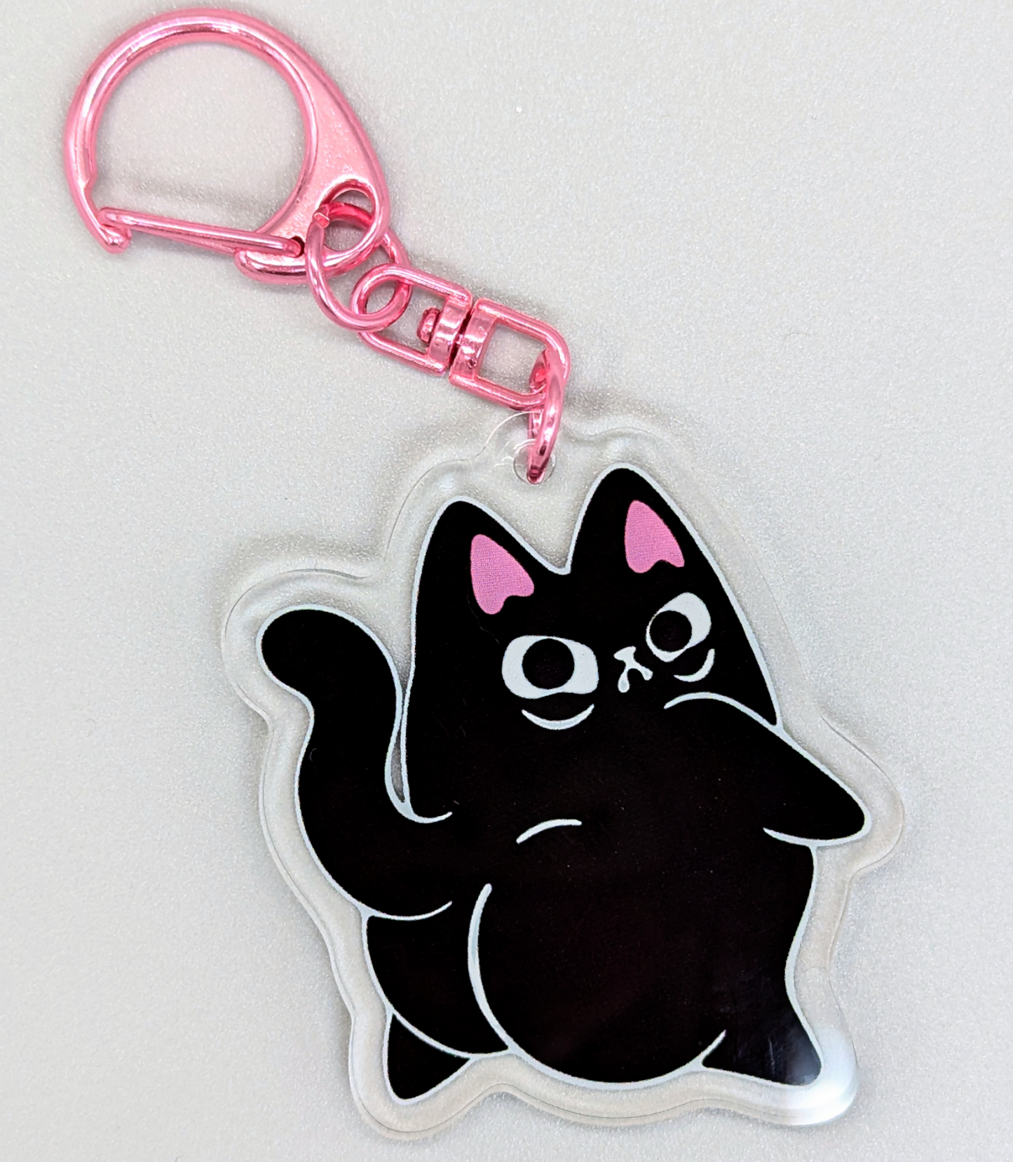 Big Booty Cat keychain funny gift for cat lover
