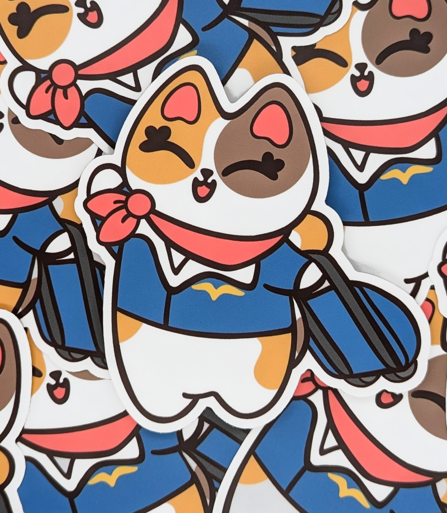 JUMBO Flight Attendant Cat Vinyl Waterproof Diecut Sticker 4" (Copy)