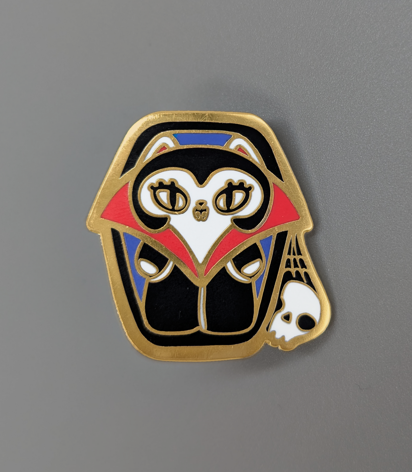 Havenhurst Vampire Cat Gold Plated Enamel Pin