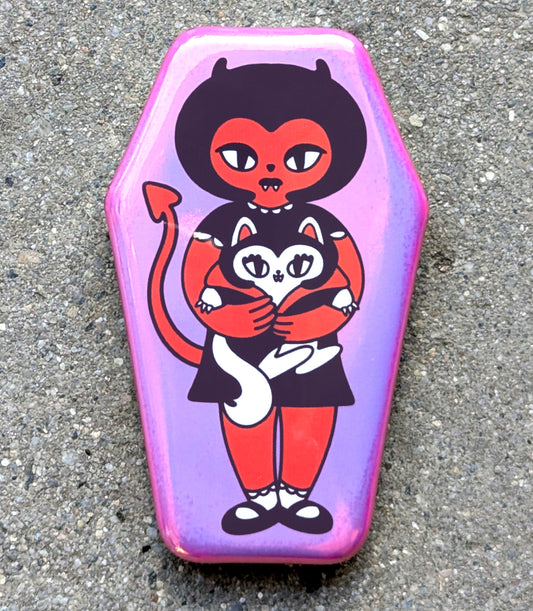 Havenhurst and Cat Butler Coffin Button