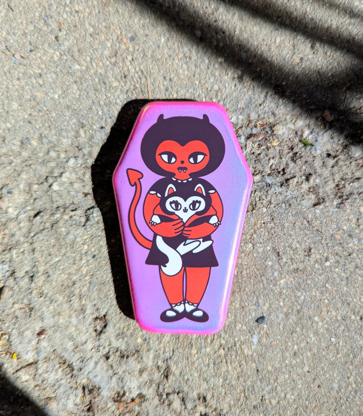 Havenhurst and Cat Butler Coffin Button
