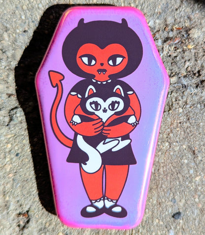 Havenhurst and Cat Butler Coffin Button