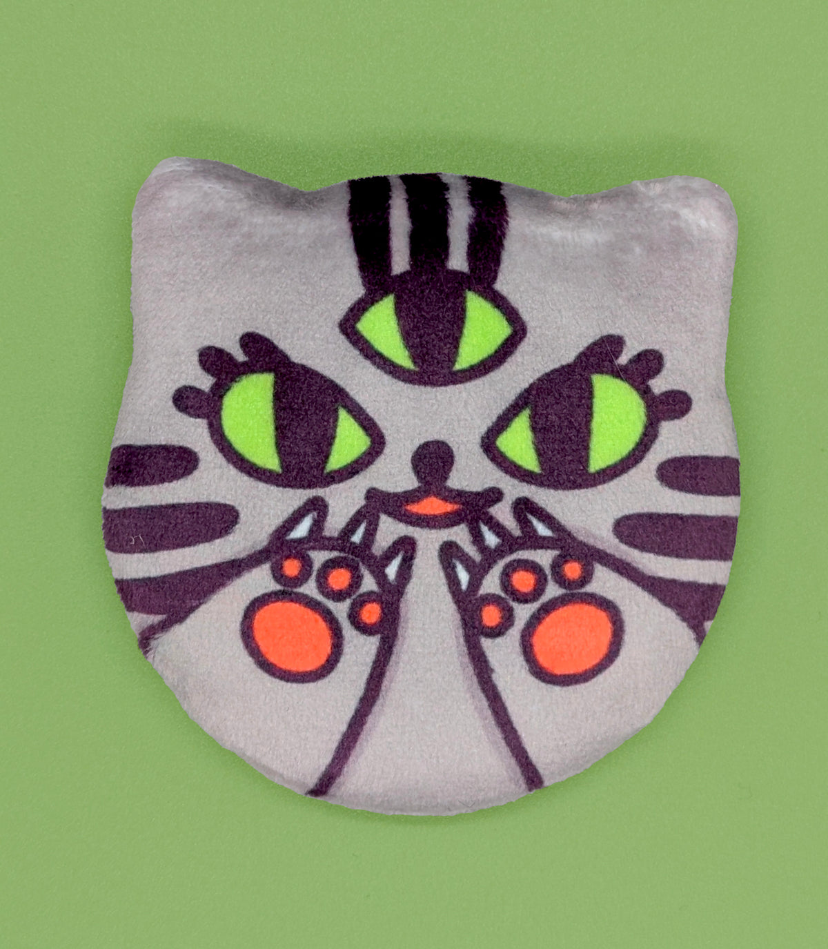 Seymour Plush Cat Ear Button