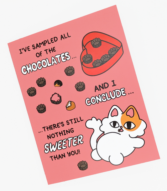 Sweeter Than You Cat Valentine Greeting Card