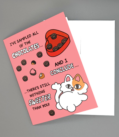 Sweeter Than You Cat Valentine Greeting Card