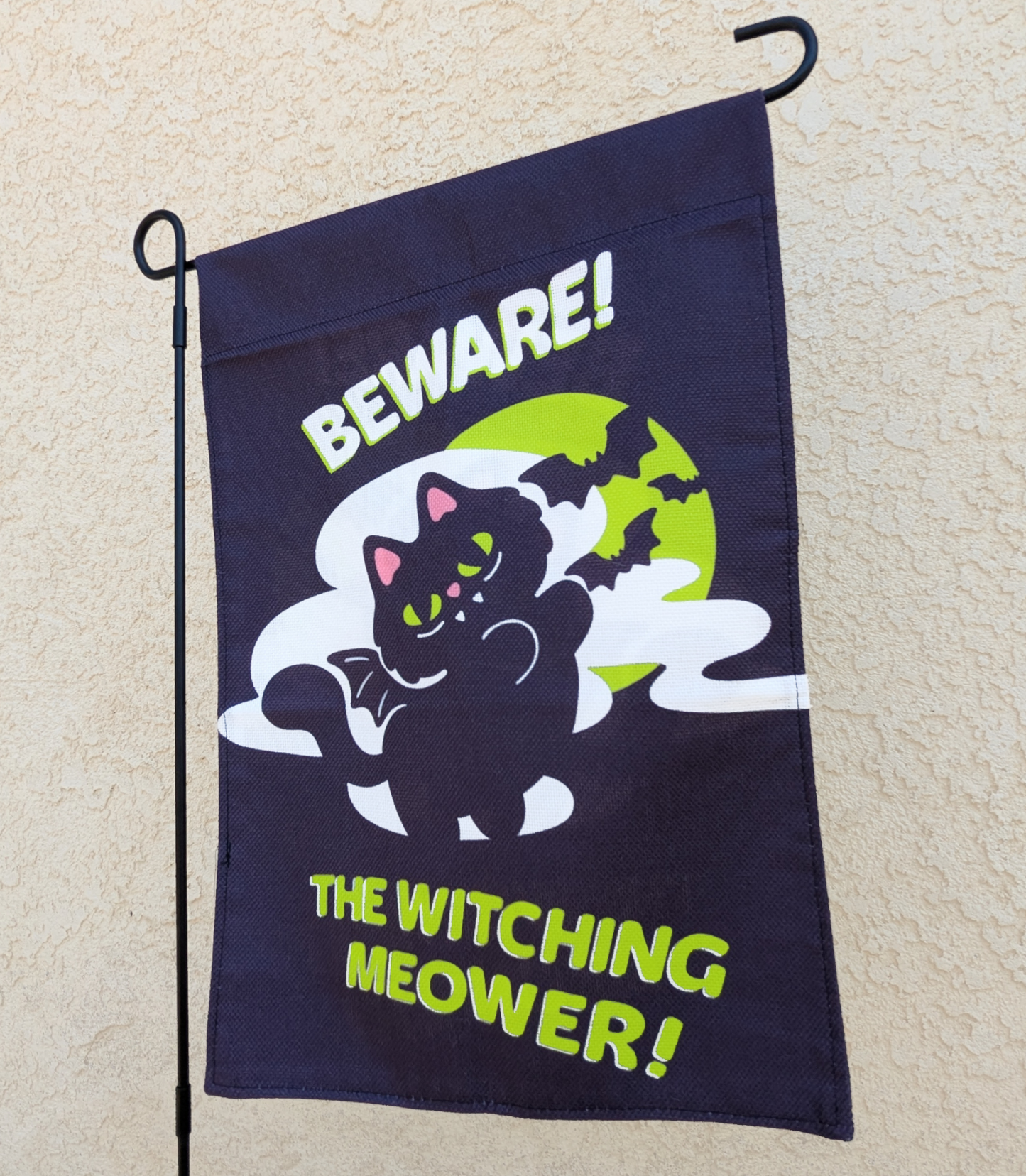 Halloween Cat garden flag