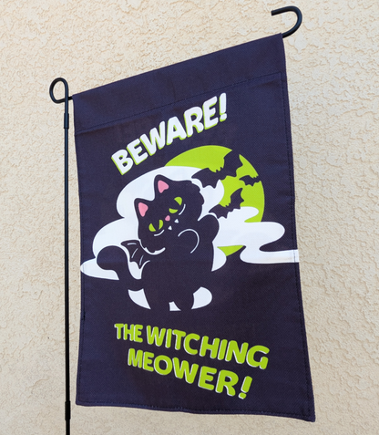 Halloween Cat garden flag