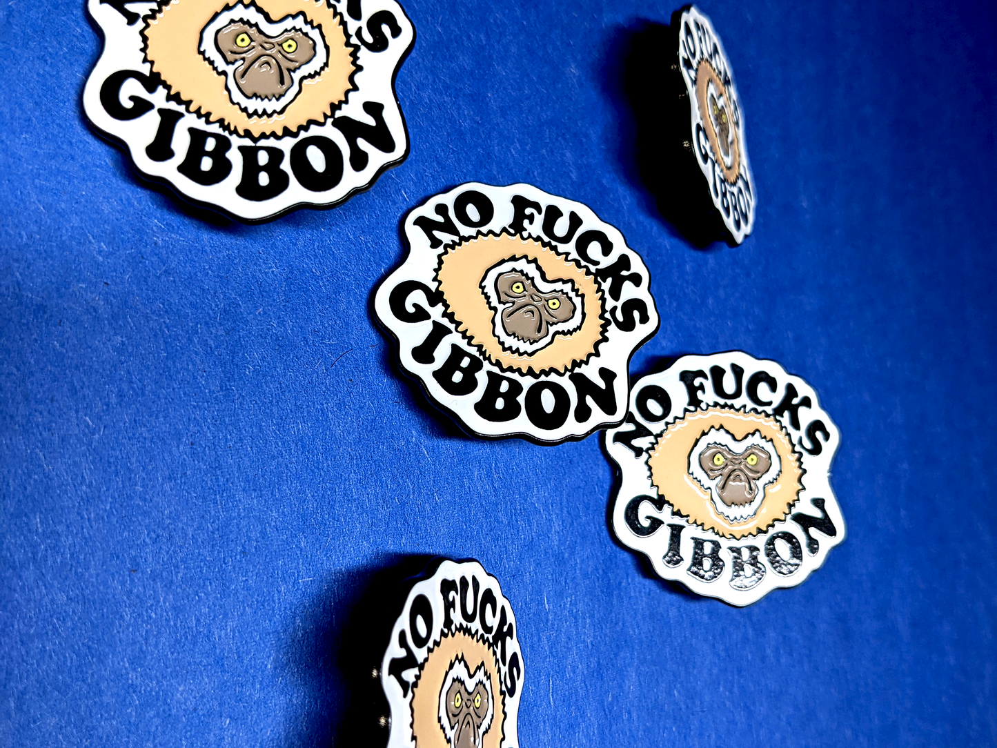 several no fucks gibbon pins