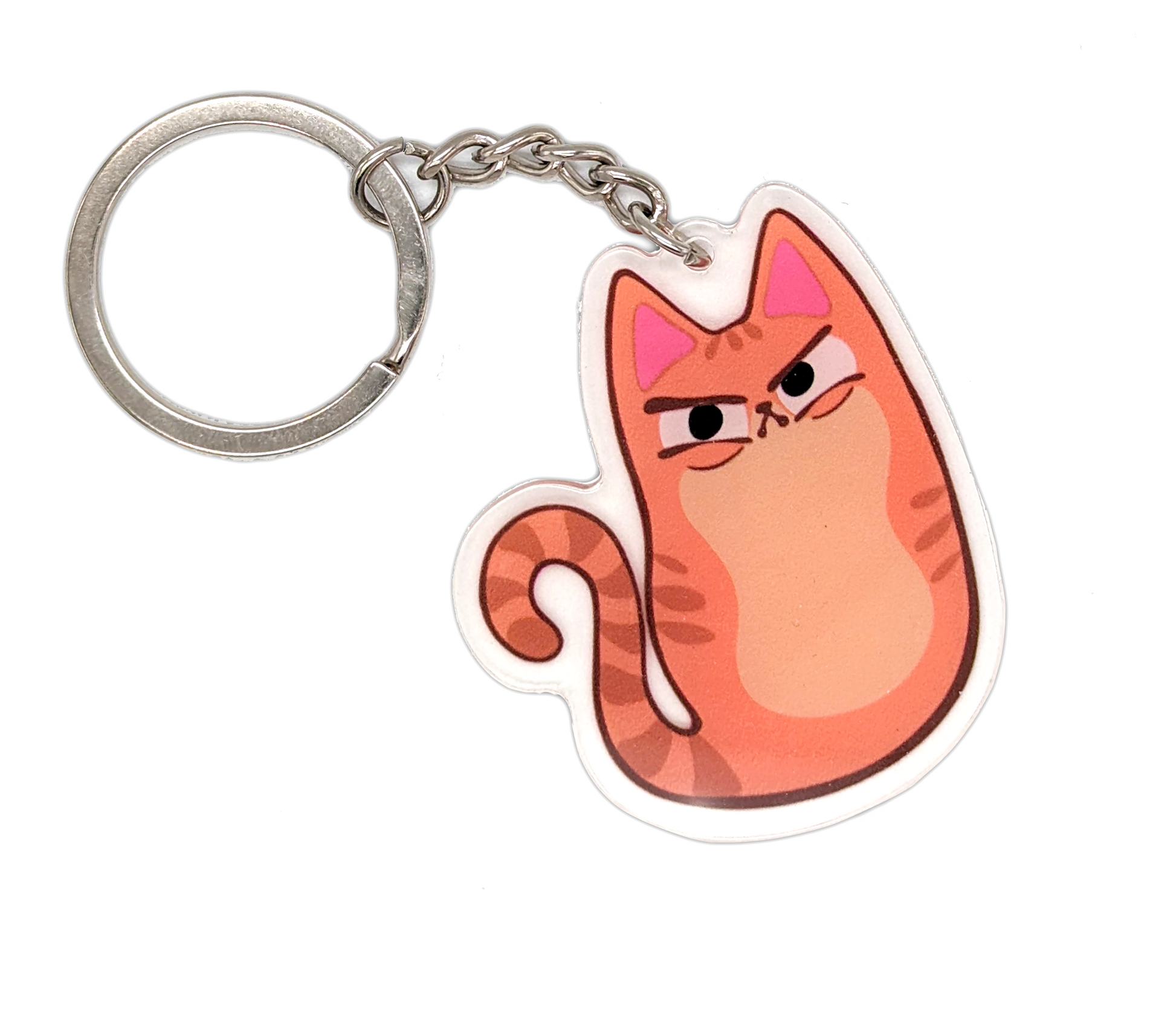 orange tabby cat keychain as cheap cat gift