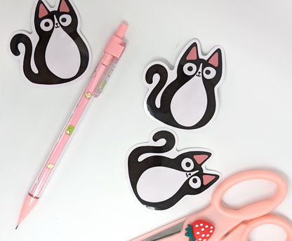 Tuxedo Cat Stickers Set of 3!