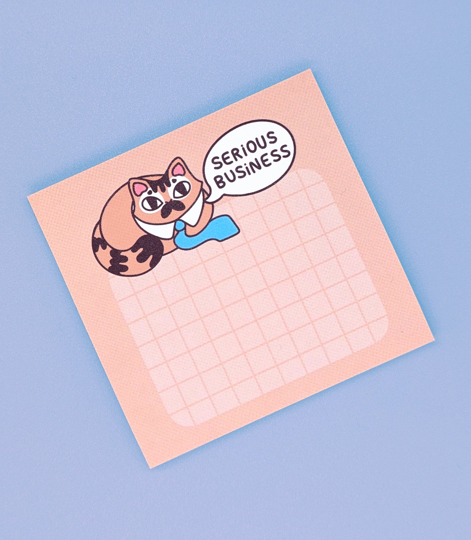 Office Cat Serious Business Sticky Notes