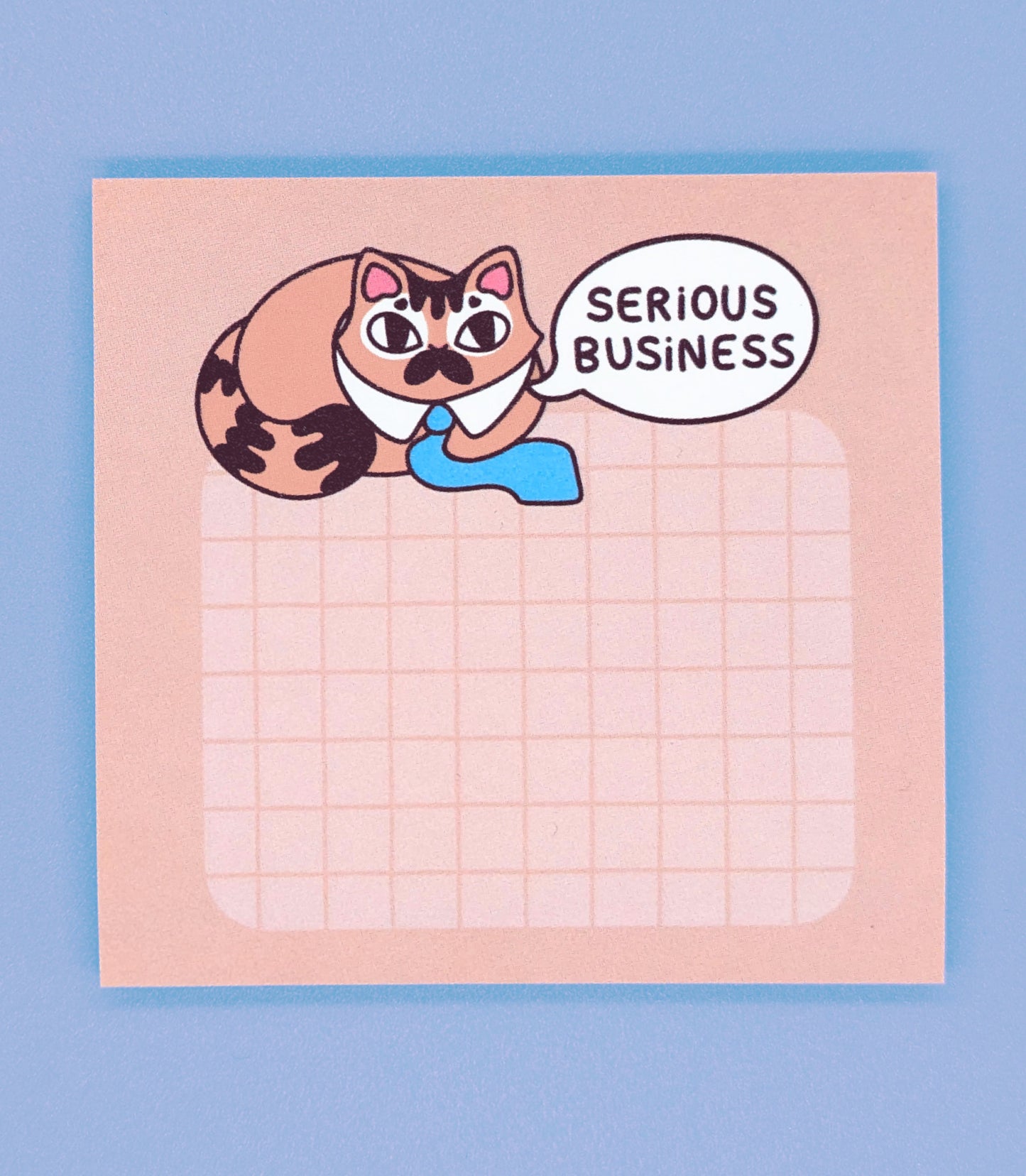 Office Cat Serious Business Sticky Notes