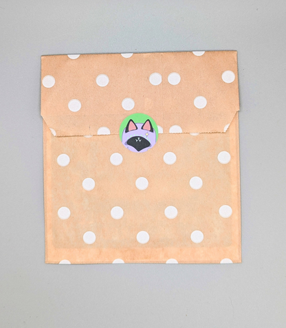 No Soliciting Witchy Cat Sign Window Cling Black Cat in eco-friendly paper packaging