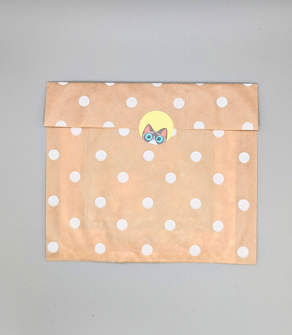 Neighborhood Watch Cat SNOWSHOE KITTY Window Cling in eco-friendly paper packaging