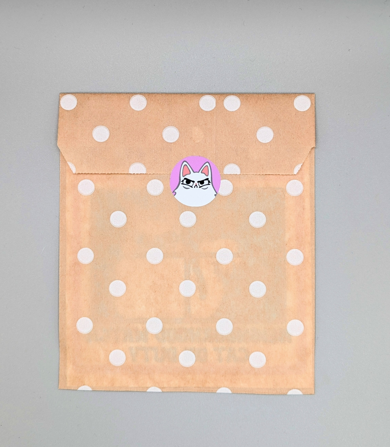 Neighborhood Watch Cat Window Cling - White Fluffy Cat ECO-FRIENDLY PAPER PACKAGING