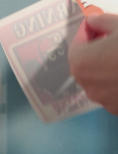 Neighborhood Watch Christmas Window Cling - Santa Watch